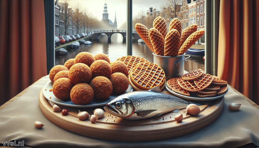 Haring wordt vaak rauw gegeten - Amsterdam: Bitterballen, stroopwafels, haring